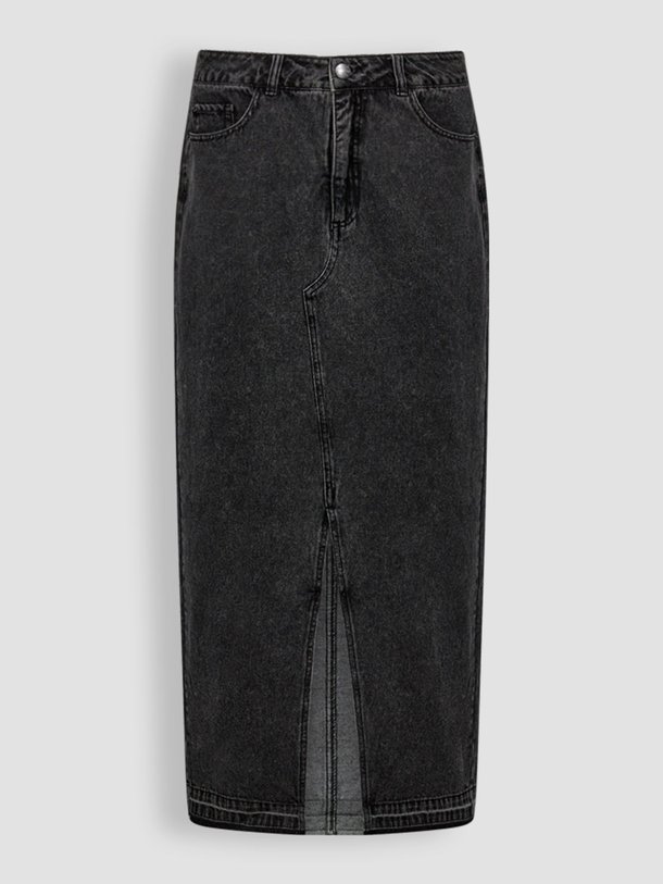 Ontdek de Charlee denim rok van Copenhagen Muse in de kleur antraciet bij Orangebag. Op werkdagen voor 21:45 besteld, morgen in huis.