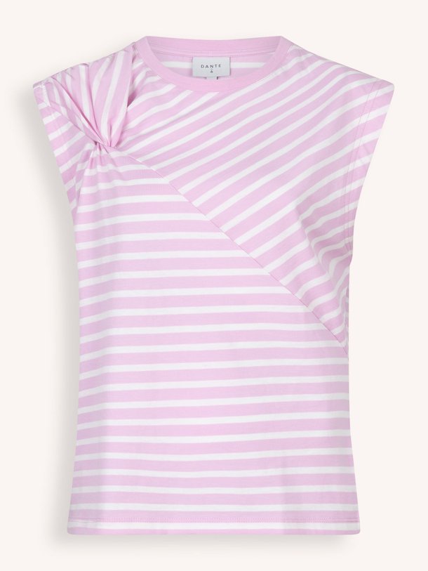 Ontdek de Dash organic cotton top met gedraaid detail van Dante 6 in de kleur roze bij Orangebag. Op werkdagen voor 21:45 besteld, morgen in huis.