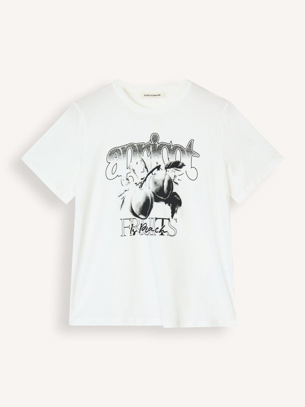 Ontdek de Zena katoenen T-shirt met print van Sofie Schnoor in de kleur wit bij Orangebag. Op werkdagen voor 21:45 besteld, morgen in huis.
