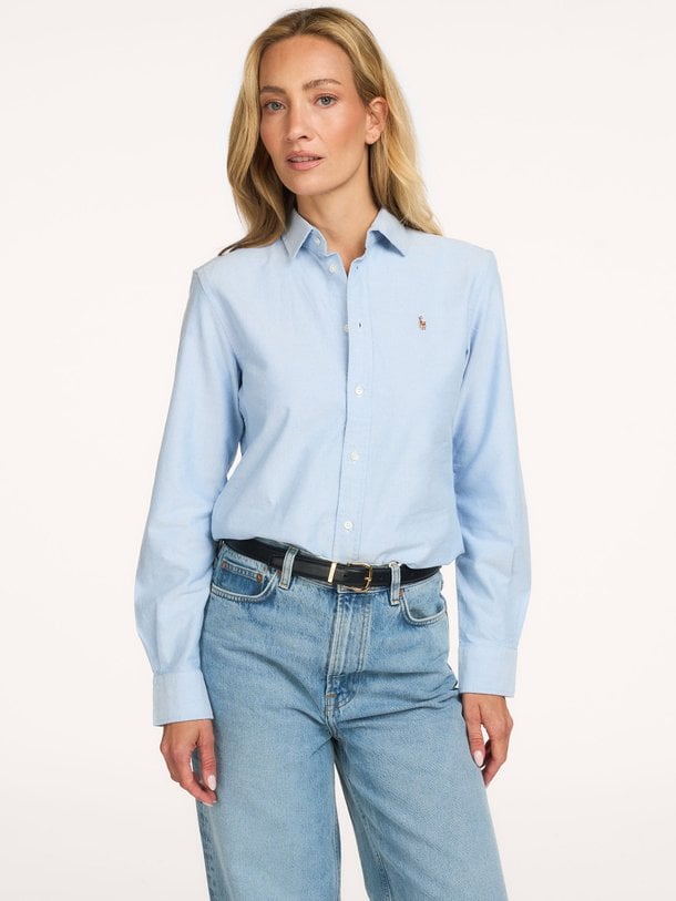 Ralph Lauren Katoenen blouse - Lichtblauw Ontdek de Katoenen blouse van Ralph Lauren bij Orangebag. Op werkdagen voor 21:45 besteld, morgen in huis.