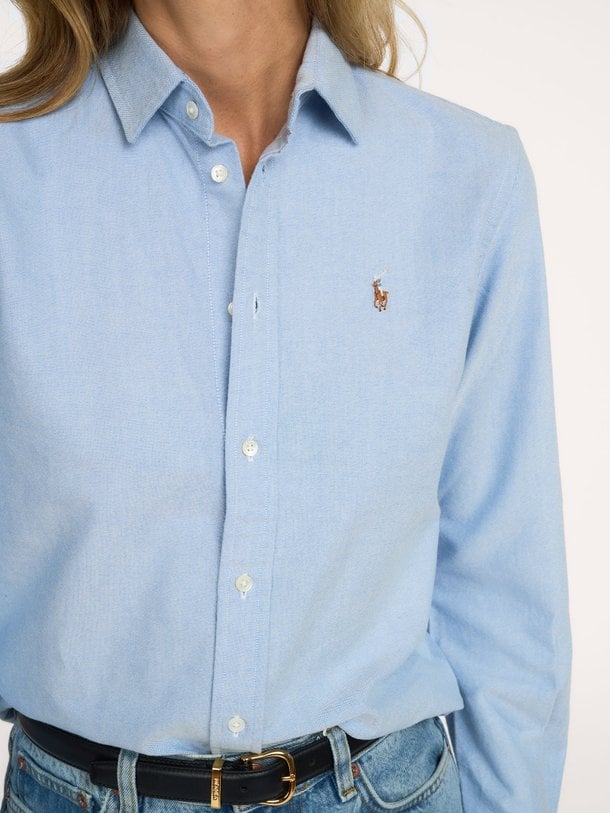 Ralph Lauren Katoenen blouse - Lichtblauw Ontdek de Katoenen blouse van Ralph Lauren bij Orangebag. Op werkdagen voor 21:45 besteld, morgen in huis.