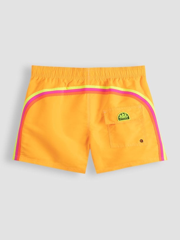 Ontdek de Geweven neon zwembroek van Sundek in de kleur oranje bij Orangebag. Op werkdagen voor 21:45 besteld, morgen in huis.