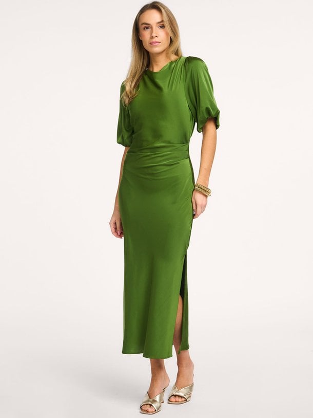 Ontdek de Tailor geweven maxi jurk van Modstrom in de kleur Groen bij Orangebag. Op werkdagen voor 21:45 besteld, morgen in huis.