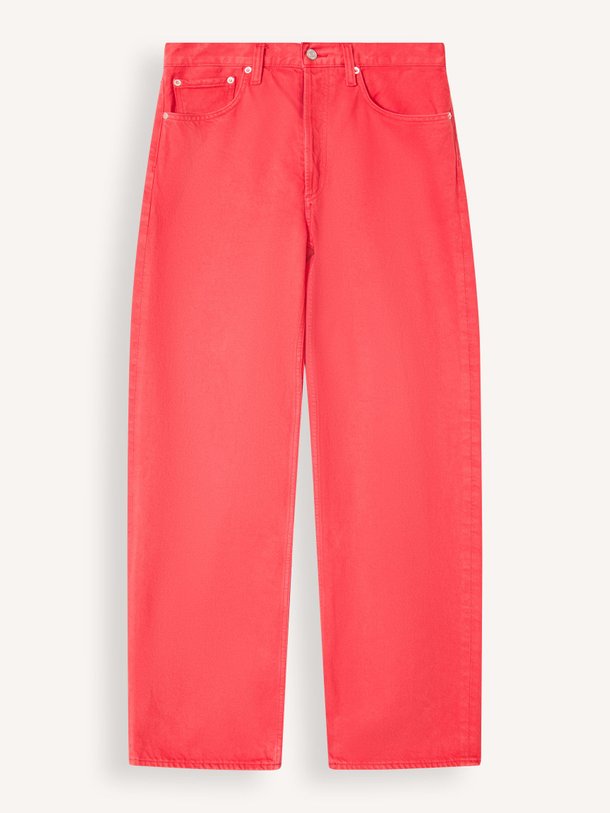 Ontdek de Arc mid waist loose fit non-stretch jeans van Agolde in de kleur Rood bij Orangebag. Op werkdagen voor 21:45 besteld, morgen in huis.