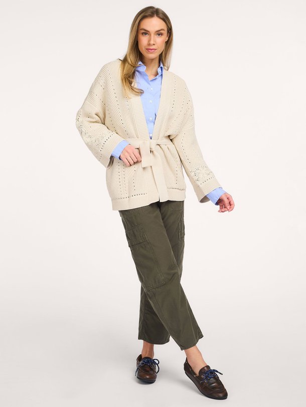 Ontdek de Perine katoenen vest van ba&sh in de kleur Ecru bij Orangebag. Op werkdagen voor 21:45 besteld, morgen in huis.