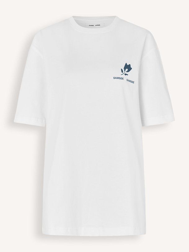 Ontdek de Sacohen organic cotton T-shirt van Samsoe Samsoe in de kleur Off-white bij Orangebag. Op werkdagen voor 21:45 besteld, morgen in huis.