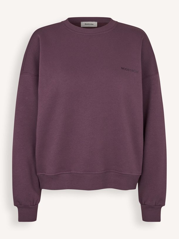 Ontdek de Paula organic cotton mix sweater van Modstrom in de kleur Aubergine bij Orangebag. Op werkdagen voor 21:45 besteld, morgen in huis.