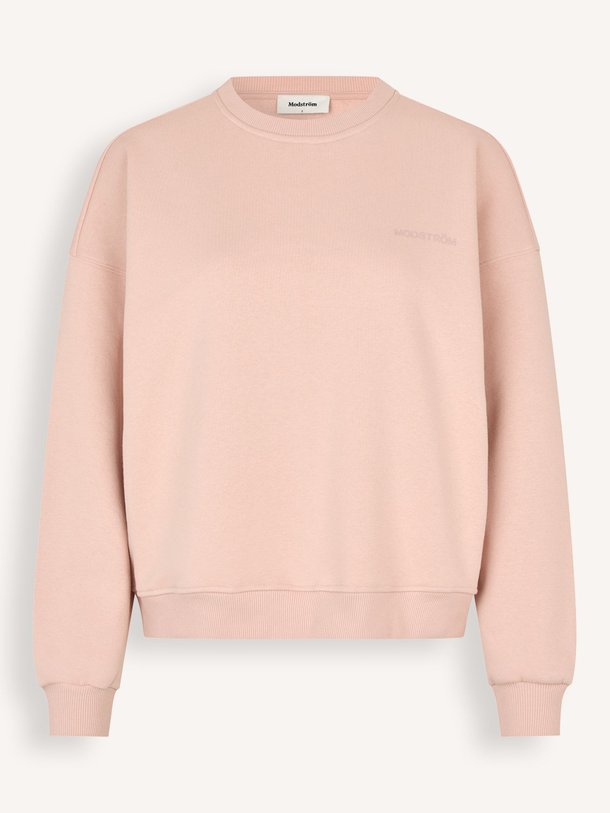 Ontdek de Paula organic cottonmix sweater van Modstrom in de kleur Oud roze bij Orangebag. Op werkdagen voor 21:45 besteld, morgen in huis.
