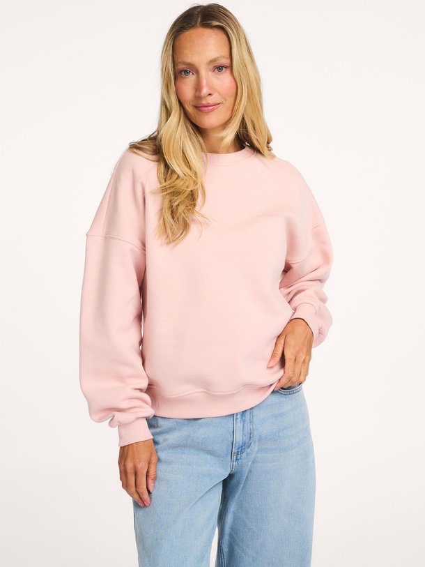 Ontdek de Paula organic cottonmix sweater van Modstrom in de kleur Oud roze bij Orangebag. Op werkdagen voor 21:45 besteld, morgen in huis.