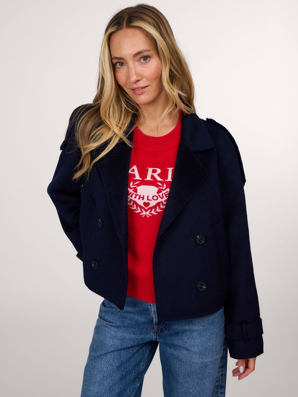 Ontdek de Lucy wolmix mantel van Alter Ego in de kleur donkerblauw bij Orangebag. Op werkdagen voor 21:45 besteld, morgen in huis.