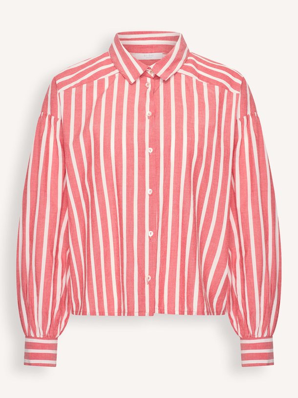 Ontdek de Sarah organic cotton gestreepte blouse van By-Bar in de kleur Rood bij Orangebag. Op werkdagen voor 21:45 besteld, morgen in huis.