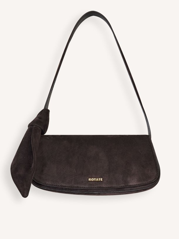 Ontdek de Suède schoudertas van Rotate Birger Christensen in de kleur Donkerbruin bij Orangebag. Op werkdagen voor 21:45 besteld, morgen in huis.