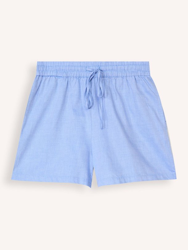 Ontdek de Stino katoenen short van My Essential Wardrobe in de kleur blauw bij Orangebag. Op werkdagen voor 21:45 besteld, morgen in huis.