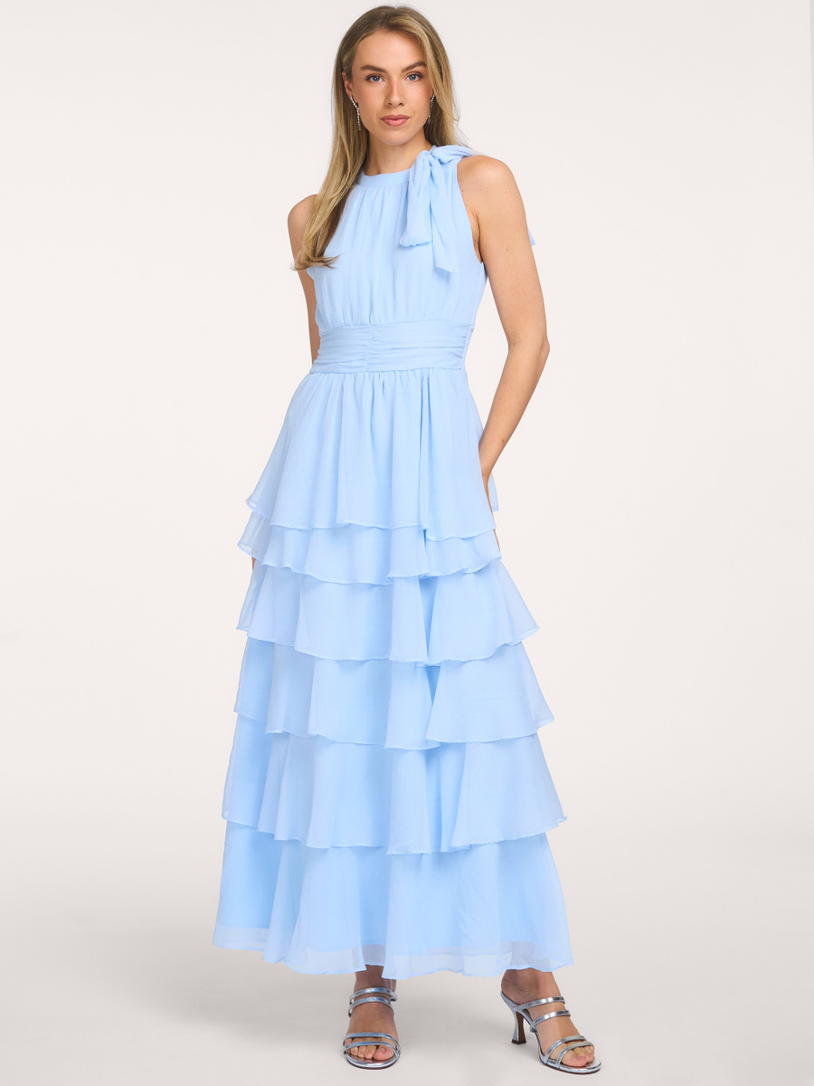 Ontdek de Marli Solid Chiffon Dress van Neo Noir bij Orangebag. Op werkdagen voor 21:45 besteld, morgen in huis.