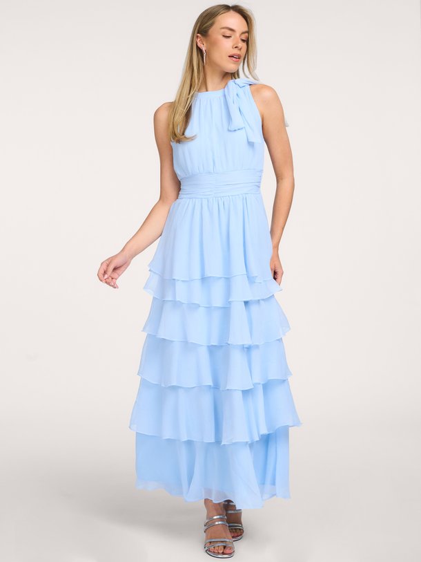 Ontdek de Marli Solid Chiffon Dress van Neo Noir bij Orangebag. Op werkdagen voor 21:45 besteld, morgen in huis.