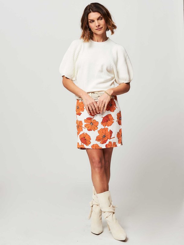 Ontdek de Fleurine viscose rok met print van Another-Label in de kleur oranje bij Orangebag. Op werkdagen voor 21:45 besteld, morgen in huis.