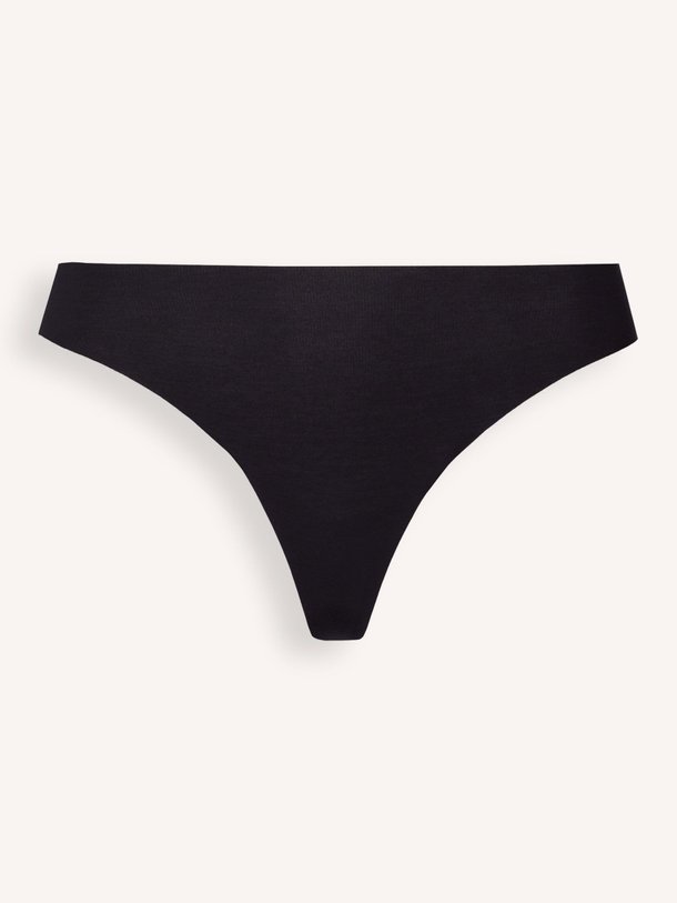Ontdek de Thong Katoenmix invisible string van Hanro in de kleur zwart bij Orangebag. Op werkdagen voor 21:45 besteld, morgen in huis.