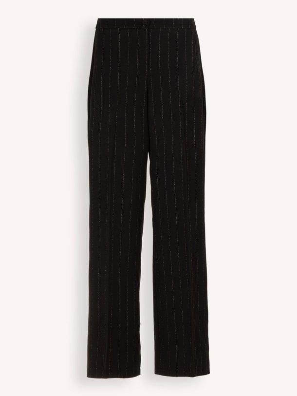 Ontdek de Phileine viscosemix pantalon met lurex van Freebird in de kleur zwart bij Orangebag. Op werkdagen voor 21:45 besteld, morgen in huis.