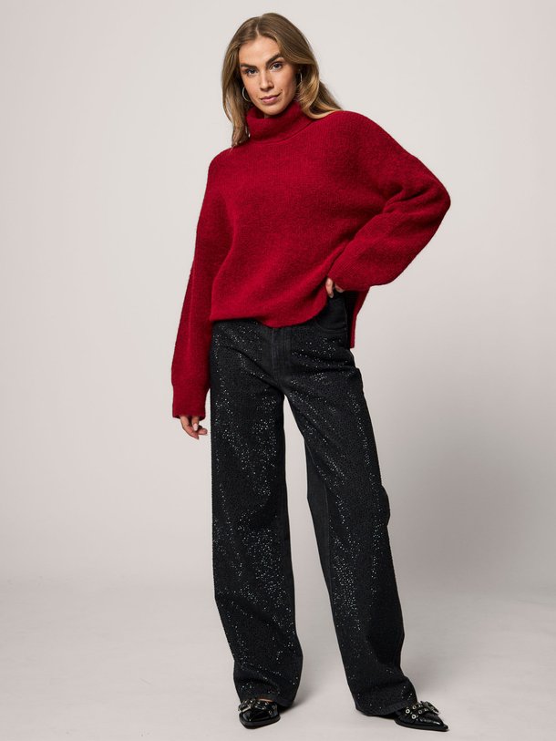 Ontdek de Zorah high waist wide leg jeans met studs van Gestuz in de kleur zwart bij Orangebag. Op werkdagen voor 21:45 besteld, morgen in huis.