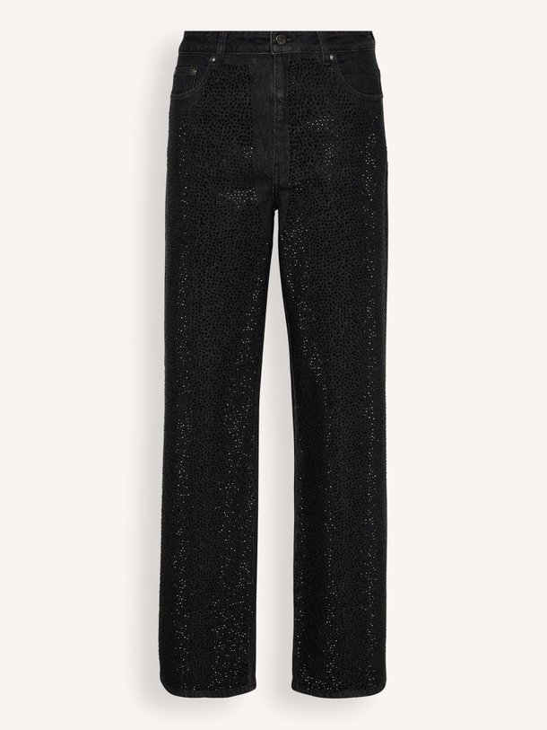 Ontdek de Zorah high waist wide leg jeans met studs van Gestuz in de kleur zwart bij Orangebag. Op werkdagen voor 21:45 besteld, morgen in huis.