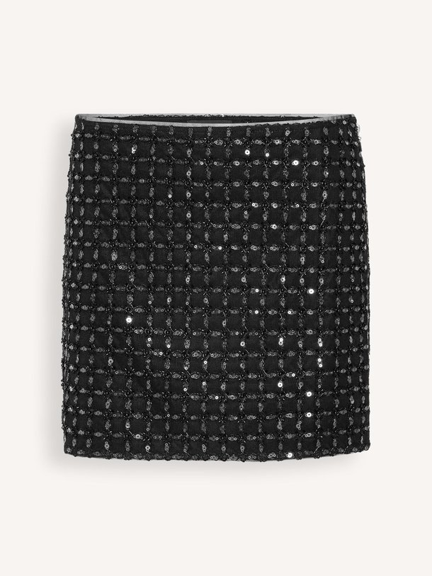 Ontdek de Matilda mesh rok met pailletten van Rotate Birger Christensen in de kleur Zwart bij Orangebag. Op werkdagen voor 21:45 besteld, morgen in huis.