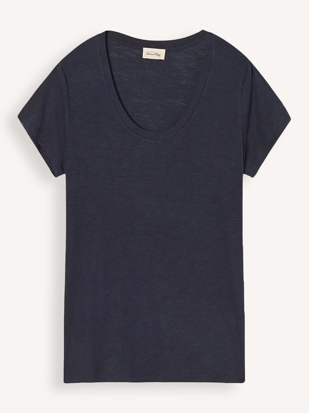 Ontdek de Jacksonville katoenmix slub T-shirt van American Vintage in de kleur donkerblauw bij Orangebag. Op werkdagen voor 21:45 besteld, morgen in huis.
