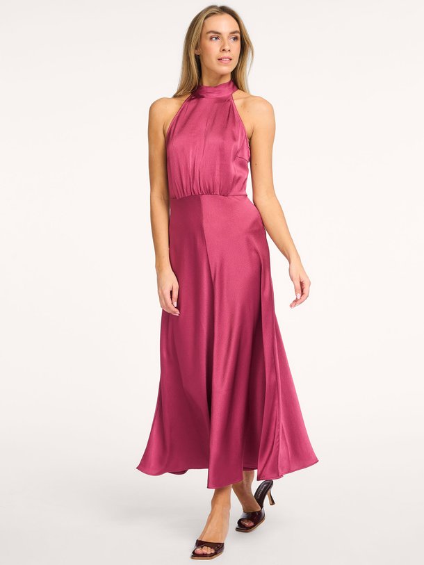 Ontdek de Rheo geweven maxi jurk van Samsoe Samsoe in de kleur Roze bij Orangebag. Op werkdagen voor 21:45 besteld, morgen in huis.