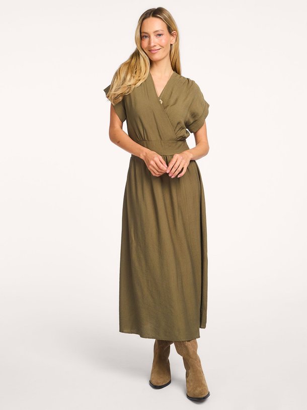 Ontdek de Fresa viscosemix jurk van La Fee Maraboutee in de kleur Kaki bij Orangebag. Op werkdagen voor 21:45 besteld, morgen in huis.