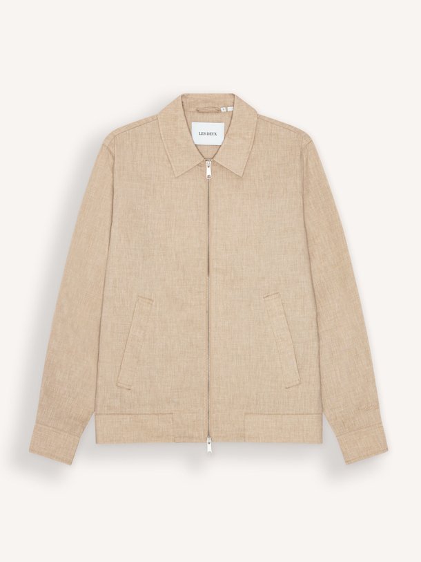 Ontdek de Como katoen/linnenmix jack van Les Deux in de kleur Zand bij Orangebag. Op werkdagen voor 21:45 besteld, morgen in huis.