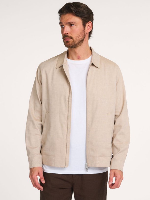 Ontdek de Como katoen/linnenmix jack van Les Deux in de kleur Zand bij Orangebag. Op werkdagen voor 21:45 besteld, morgen in huis.