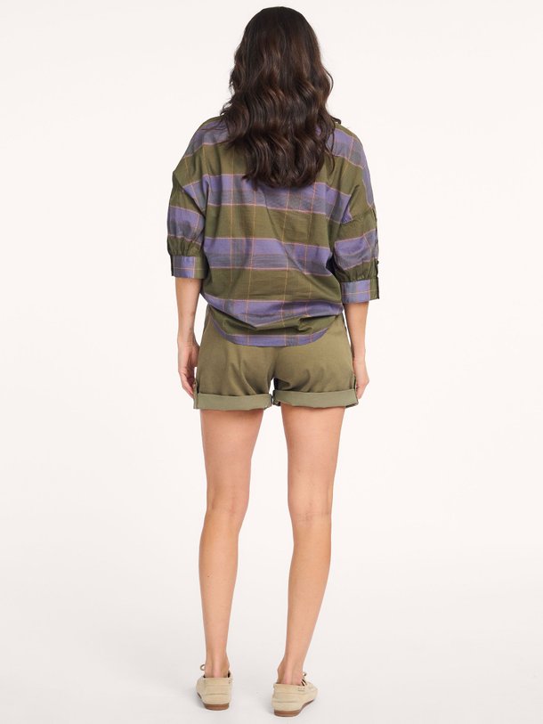 Ontdek de Valea katoenen geruite blouse van Sessun in de kleur Groen bij Orangebag. Op werkdagen voor 21:45 besteld, morgen in huis.