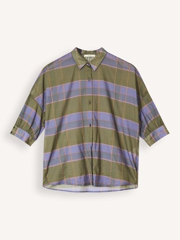Ontdek de Valea katoenen geruite blouse van Sessun in de kleur Groen bij Orangebag. Op werkdagen voor 21:45 besteld, morgen in huis.