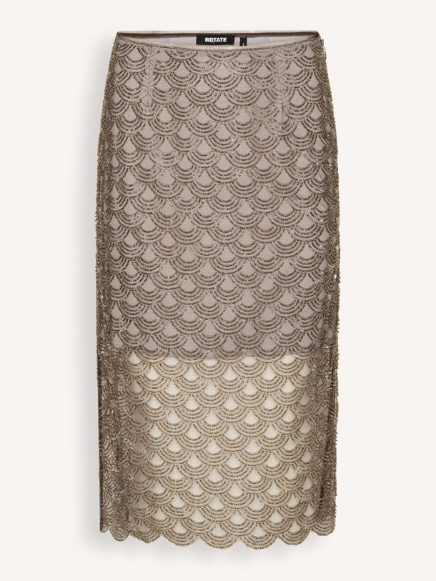 Ontdek de Mulani geweven rok met kralen van Rotate Birger Christensen in de kleur Taupe bij Orangebag. Op werkdagen voor 21:45 besteld, morgen in huis.