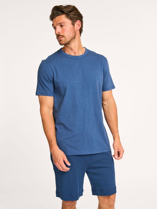 Ontdek de Tegood katoenen slub T-shirt van Boss in de kleur donkerblauw bij Orangebag. Op werkdagen voor 21:45 besteld, morgen in huis.