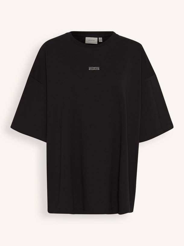 Ontdek de Imina katoenmix oversized logo T-shirt van Gestuz in de kleur zwart bij Orangebag. Op werkdagen voor 21:45 besteld, morgen in huis.