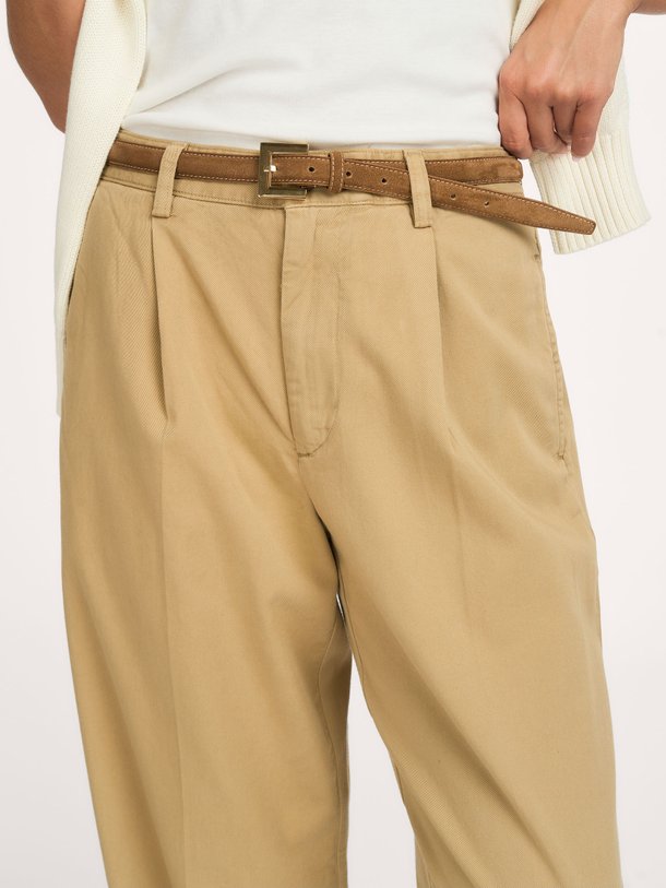 Ralph Lauren Katoen/lyocellmix pantalon - Camel Ontdek de Katoen/lyocellmix pantalon van Ralph Lauren in de kleur Camel bij Orangebag. Op werkdagen voor 21:45 besteld, morgen in huis.
