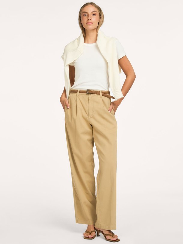Ralph Lauren Katoen/lyocellmix pantalon - Camel Ontdek de Katoen/lyocellmix pantalon van Ralph Lauren in de kleur Camel bij Orangebag. Op werkdagen voor 21:45 besteld, morgen in huis.