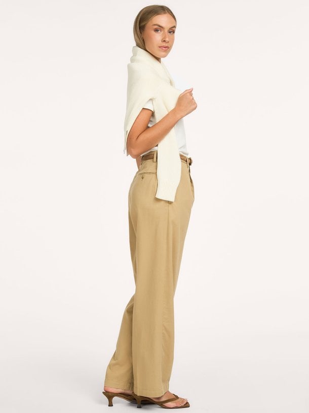 Ralph Lauren Katoen/lyocellmix pantalon - Camel Ontdek de Katoen/lyocellmix pantalon van Ralph Lauren in de kleur Camel bij Orangebag. Op werkdagen voor 21:45 besteld, morgen in huis.