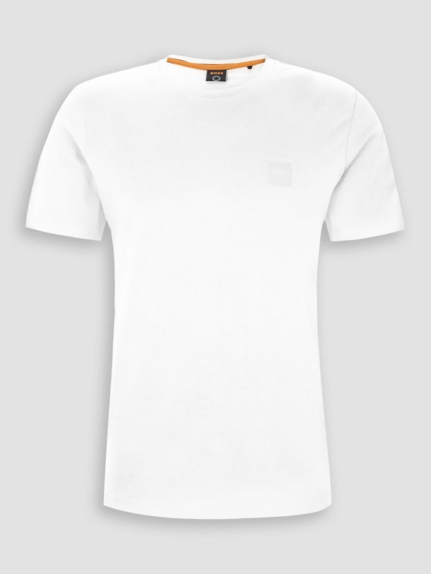 Ontdek de Tales katoenen T-shirt van Boss in de kleur wit bij Orangebag. Op werkdagen voor 21:45 besteld, morgen in huis.