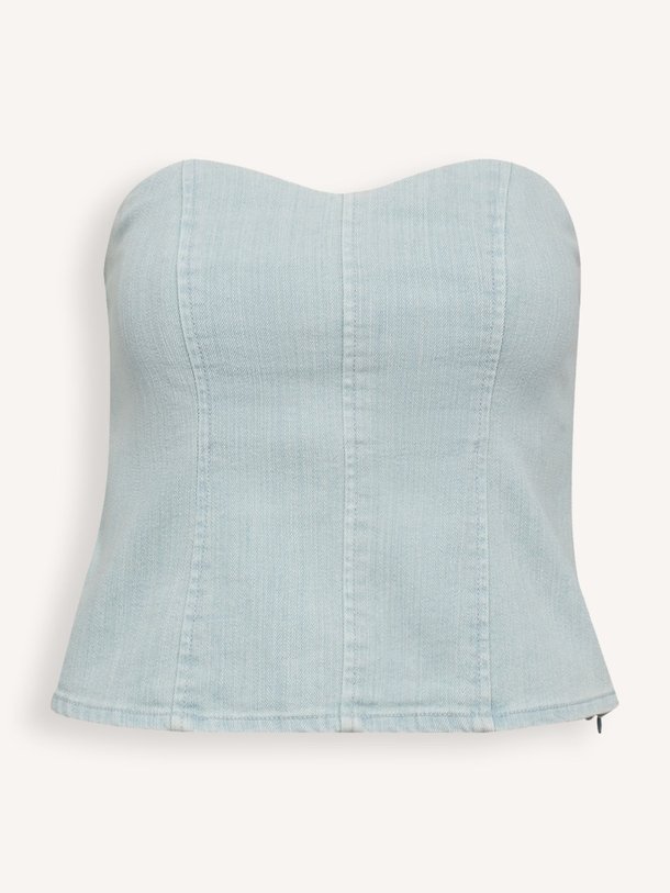 Ontdek de Terra denim korset van Co'Couture in de kleur lichtblauw bij Orangebag. Op werkdagen voor 21:45 besteld, morgen in huis.