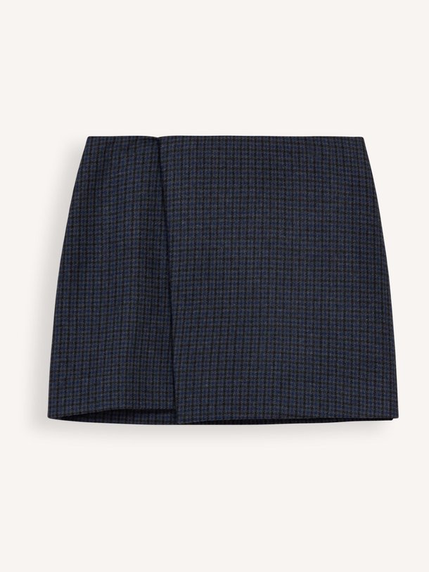 Ontdek de Bartha wolmix rok met geruit dessin van Vanessa Bruno in de kleur donkerblauw bij Orangebag. Op werkdagen voor 21:45 besteld, morgen in huis.