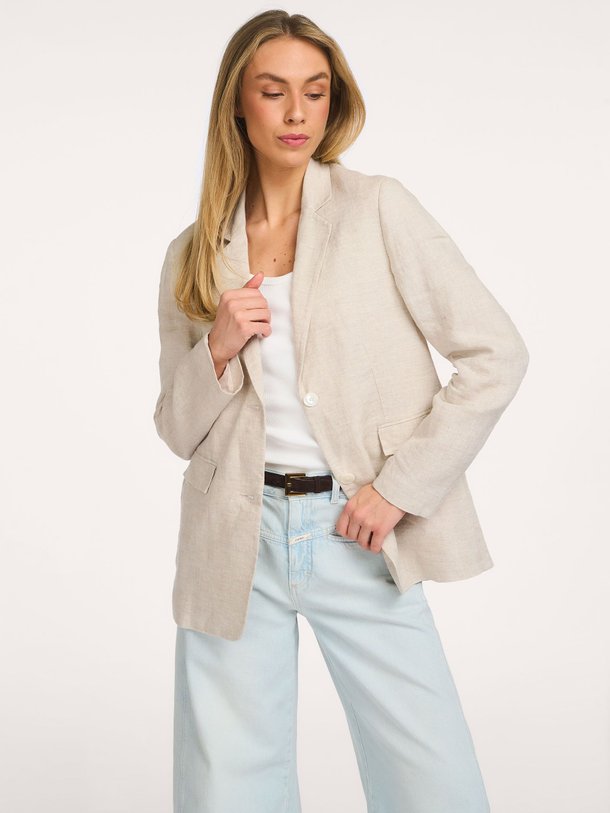 Ontdek de Lola linnen blazer van Closed in de kleur Zand bij Orangebag. Op werkdagen voor 21:45 besteld, morgen in huis.