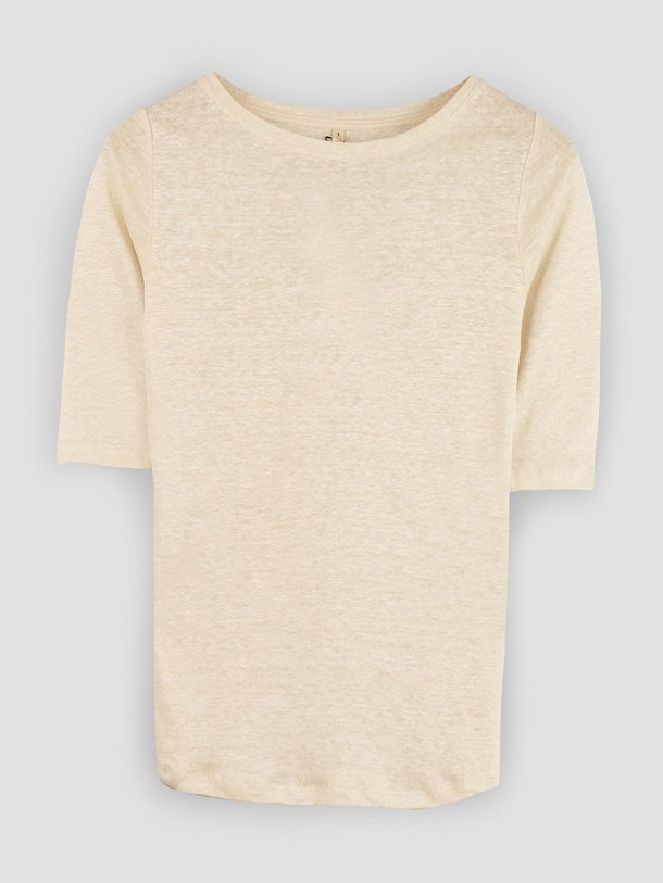 Ontdek de Seas linnen slub T-shirt van Bellerose in de kleur ecru bij Orangebag. Op werkdagen voor 21:45 besteld, morgen in huis.