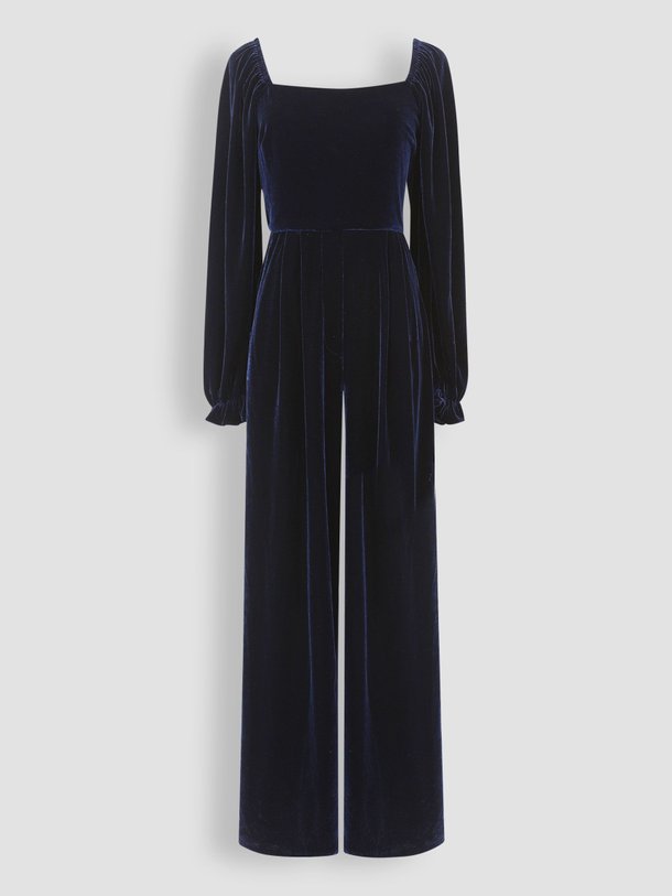 Ontdek de July geweven velours jumpsuit van Frnch in de kleur donkerblauw bij Orangebag. Op werkdagen voor 21:45 besteld, morgen in huis.