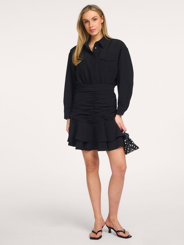 Ontdek de Satari, geweven blouse jurk van Haute L'Amitié bij Orangebag. Op werkdagen voor 21:45 besteld, morgen in huis.