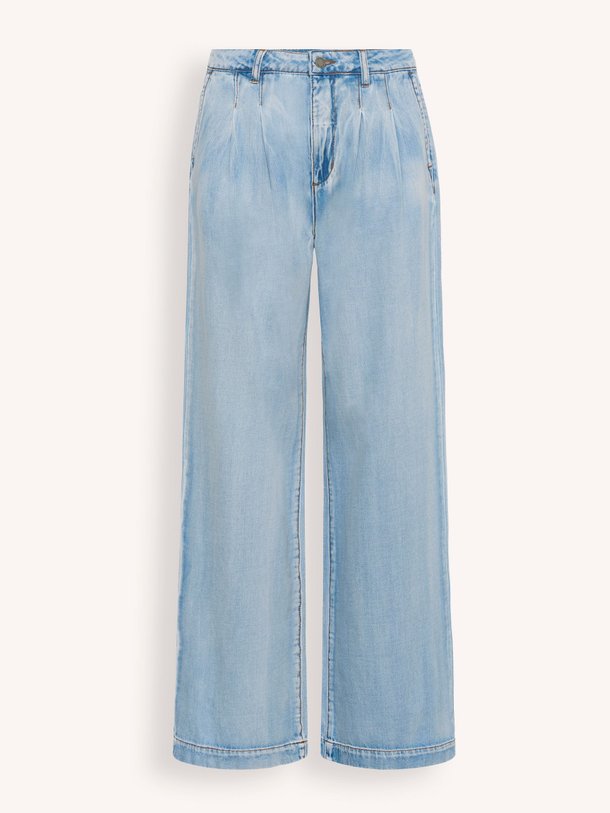 Ontdek de Zito high waist wide leg non-stretch jeans van My Essential Wardrobe in de kleur Lichtblauw bij Orangebag. Op werkdagen voor 21:45 besteld, morgen in huis.