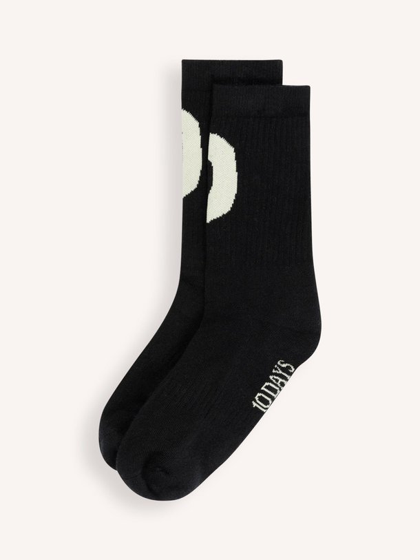 Ontdek de Katoenmix logo sokken van 10Days in de kleur zwart bij Orangebag. Op werkdagen voor 21:45 besteld, morgen in huis.