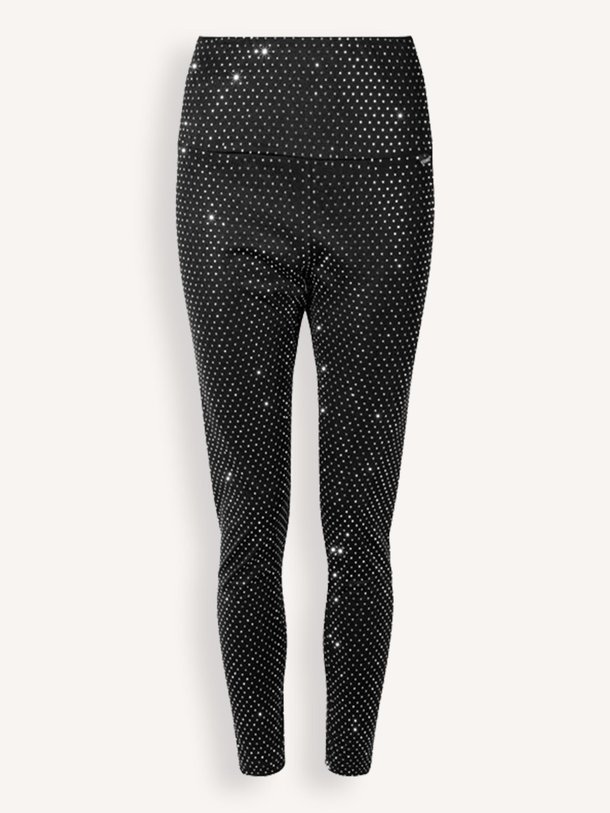 10Days Elastische Legging Met Strass - Zwart Ontdek de Elastische legging met strass van 10Days in de kleur zwart bij Orangebag. Op werkdagen voor 21:45 besteld, morgen in huis.