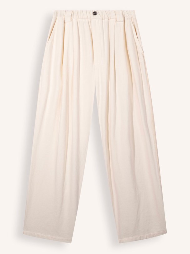 10Days Linnenmix Broek - Ecru Ontdek de Linnenmix broek van 10Days in de kleur ecru bij Orangebag. Op werkdagen voor 21:45 besteld, morgen in huis.