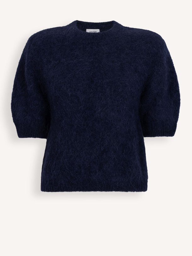 Ontdek de Danni alpacamix trui van Aaiko in de kleur donkerblauw bij Orangebag. Op werkdagen voor 21:45 besteld, morgen in huis.
